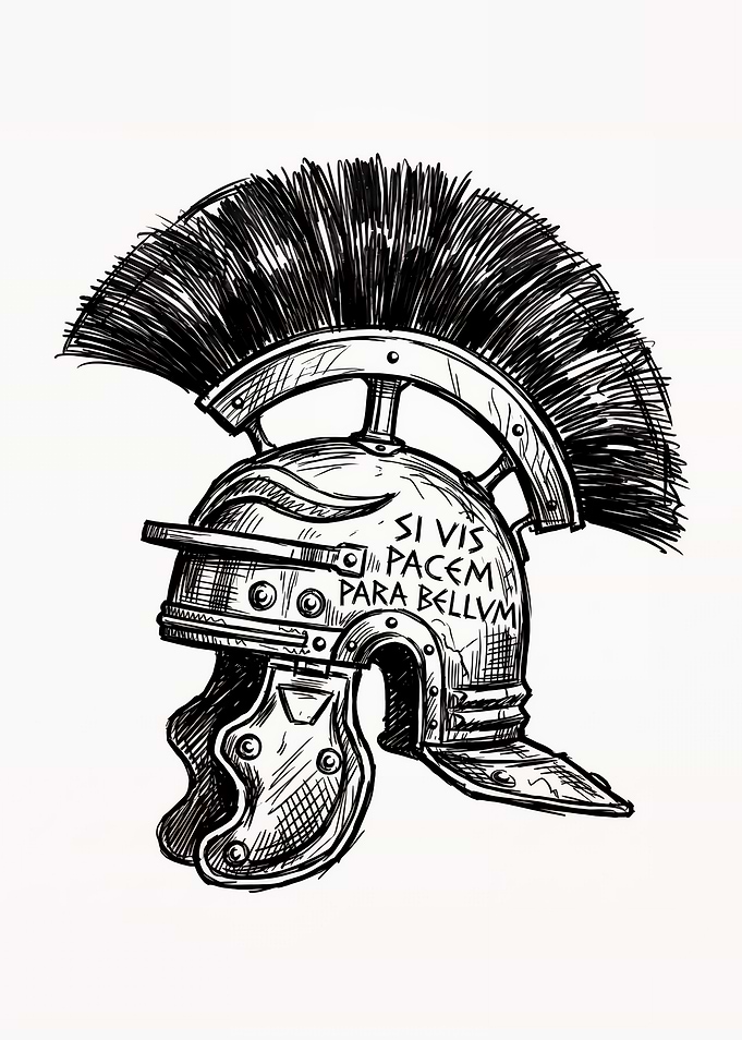 Roman Centurion Helmet Sketch