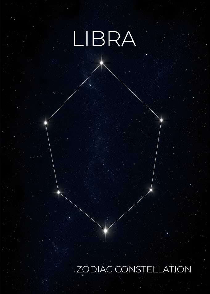Libra - The Scales Constellation Poster