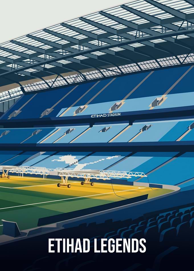 Etihad Stadium Manchester City Poster