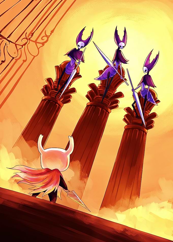 Hollow Knight vs Mantis Lords