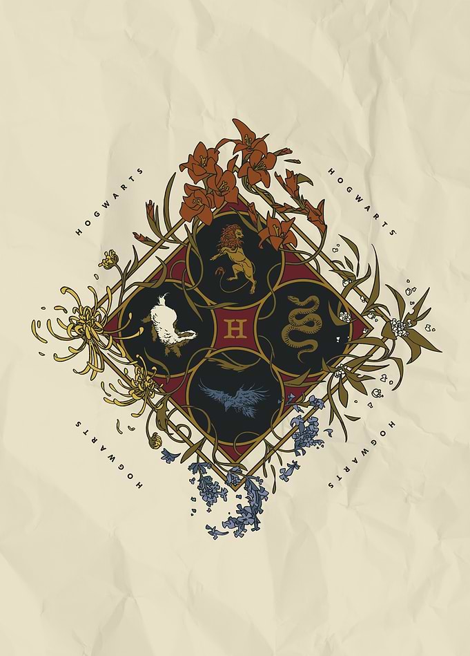 Hogwarts Houses United Emblem