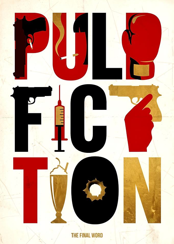 Pulp Fiction Minimalist Movie Poster
