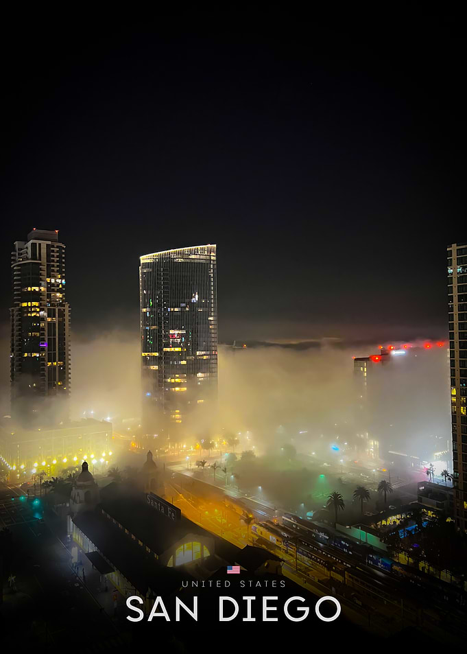 Foggy Night in San Diego