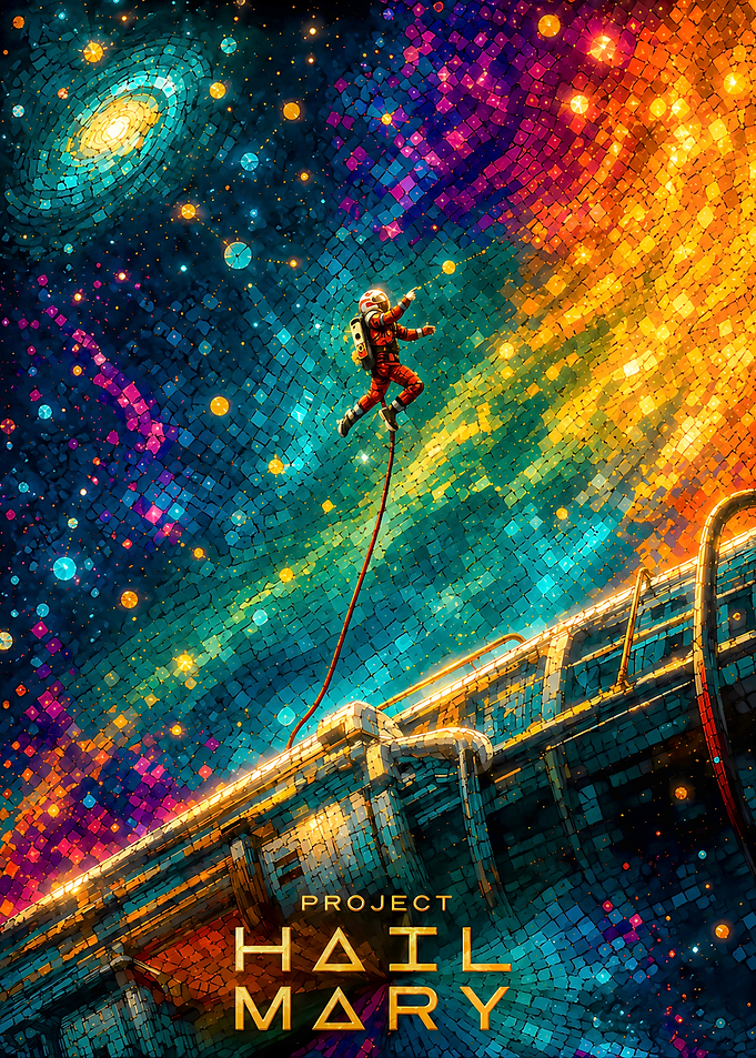 Project Hail Mary Space Poster