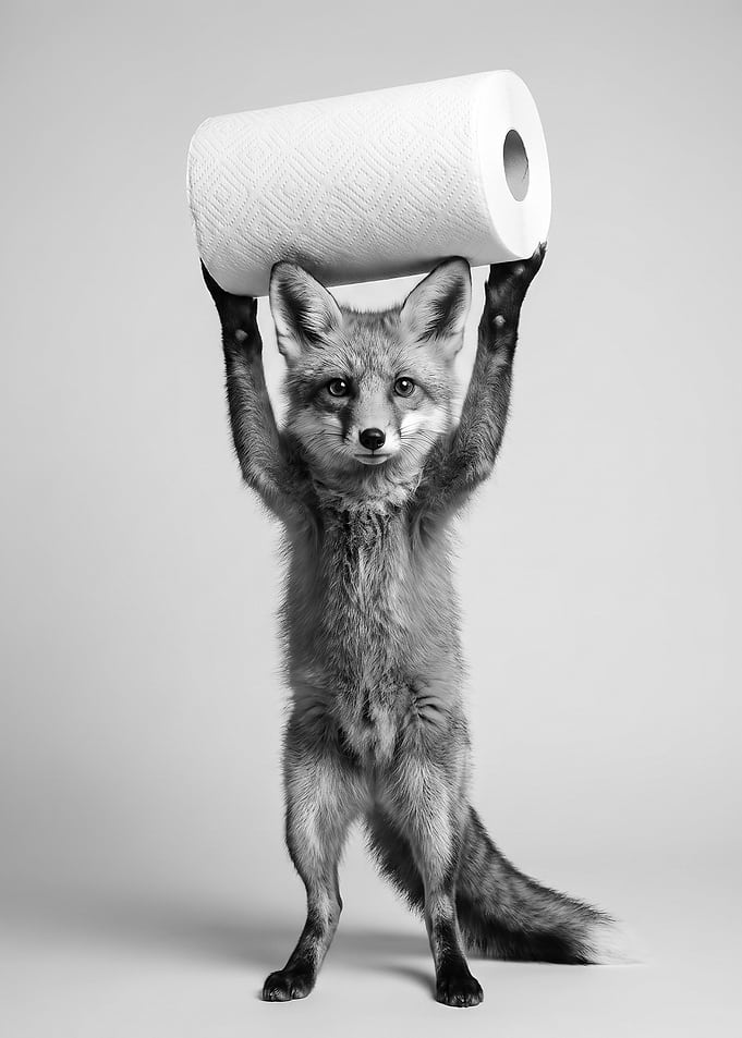 Fox Holding Paper Towel Roll