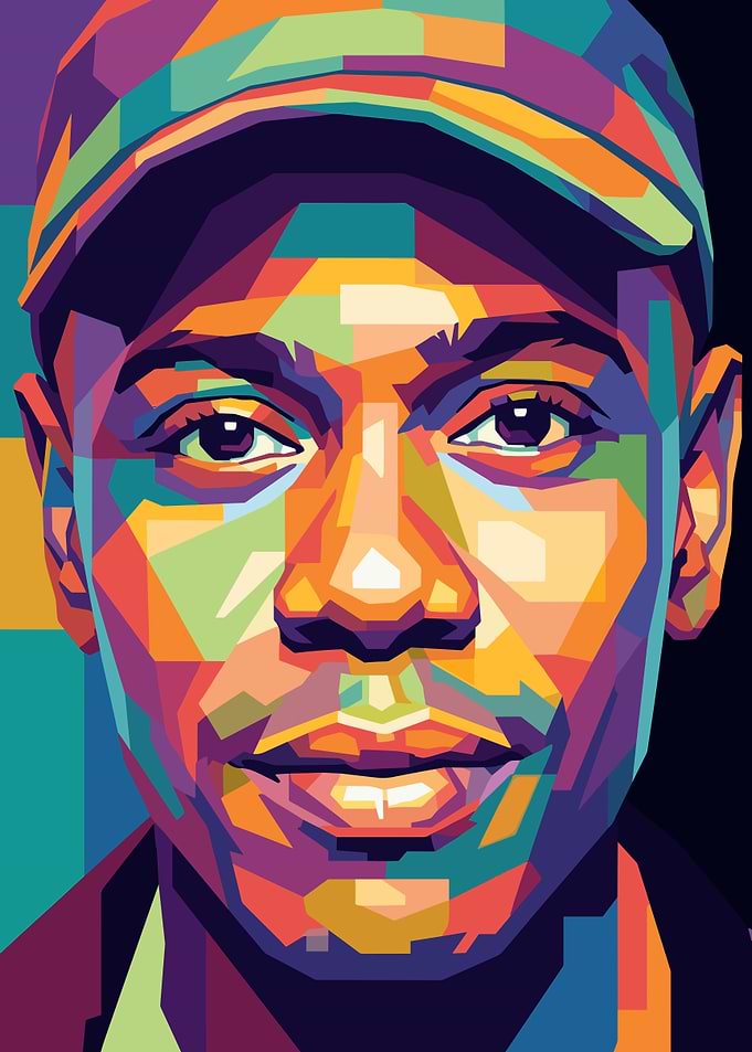 Dave Chappelle WPAP Pop Art Portrait