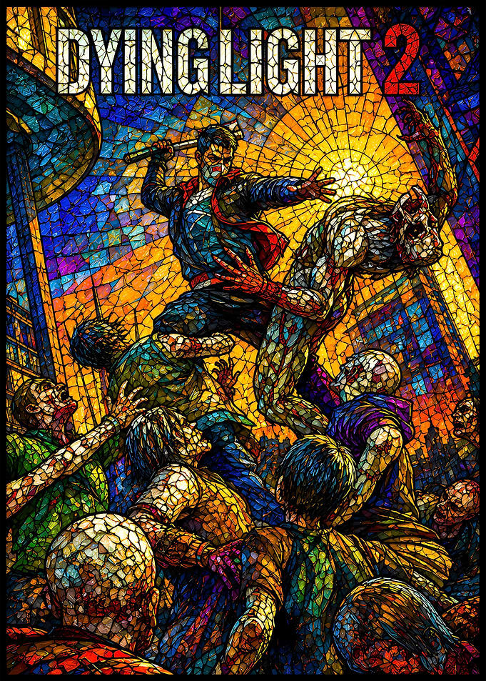 Dying Light 2 Stained Glass Poster