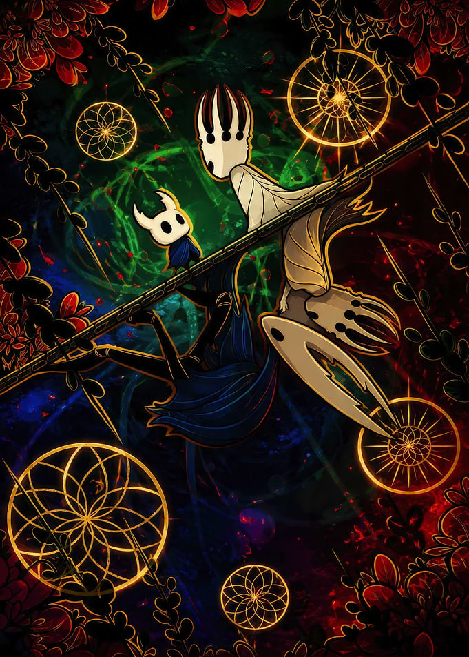 Hollow Knight and Pale King Art