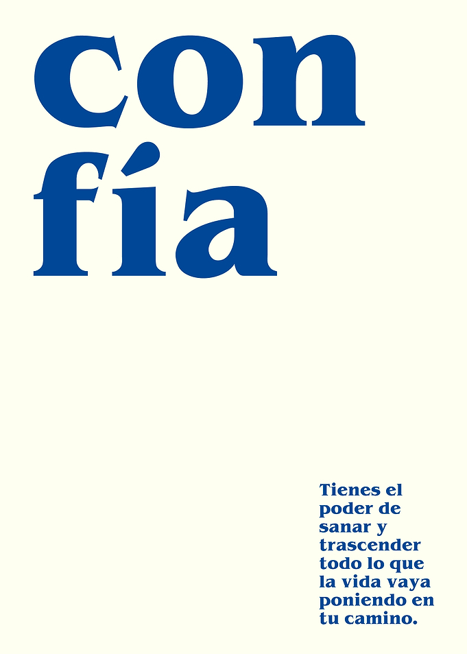 Confía Inspirational Quote Poster