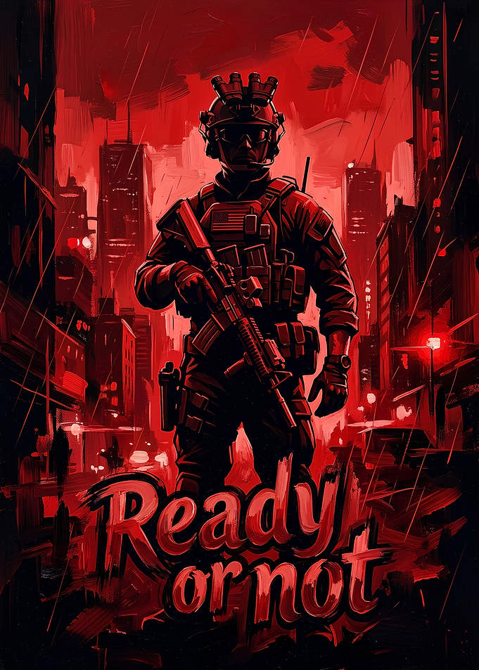 Ready or Not Tactical Soldier Poster