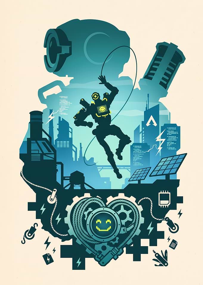 Apex Legends Pathfinder Minimalist Poster