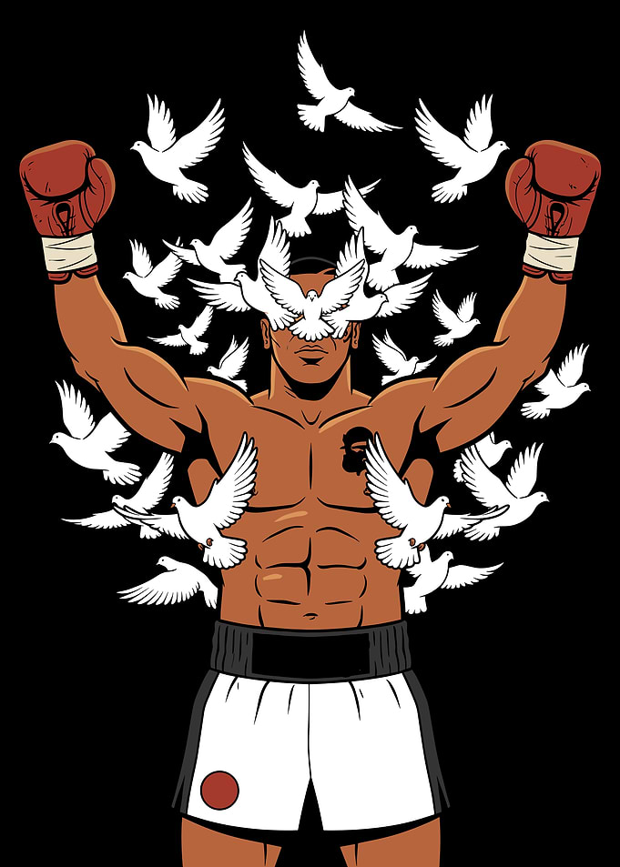 Mike Tyson Boxing with Doves