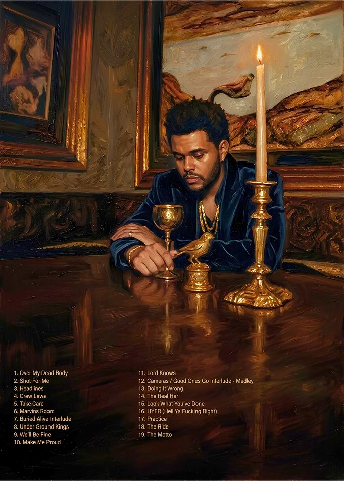 The Weeknd Oil Painting Portrait