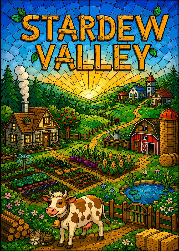 Stardew Valley Stained Glass