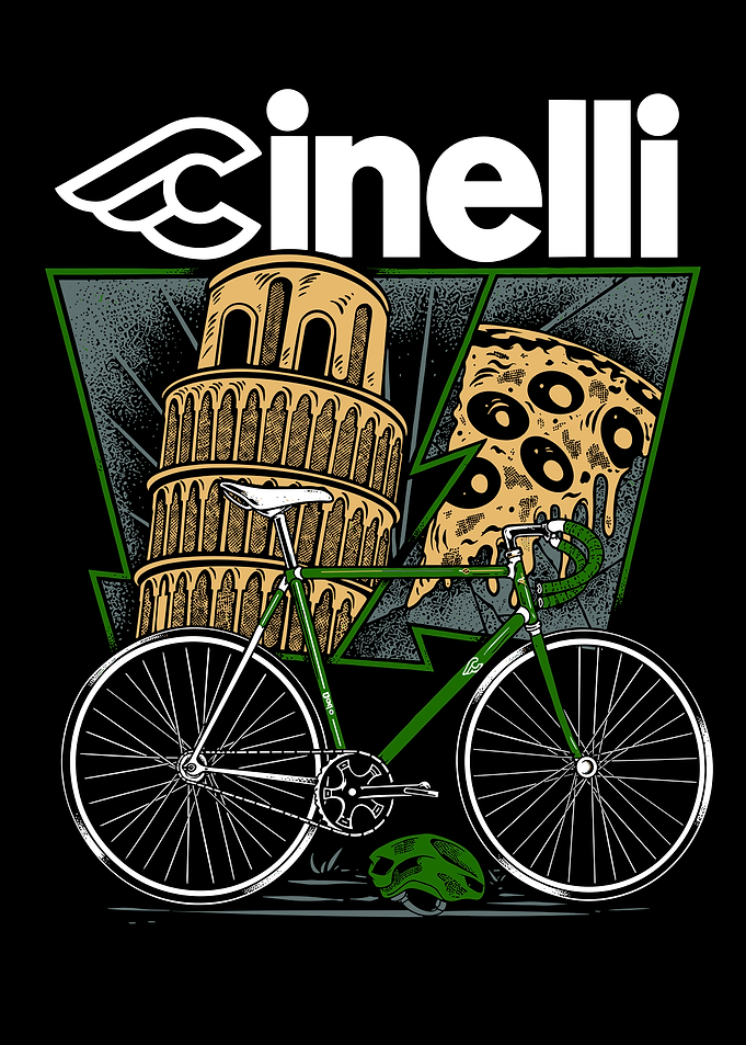 Cinelli Italian Cycling Graphic Art