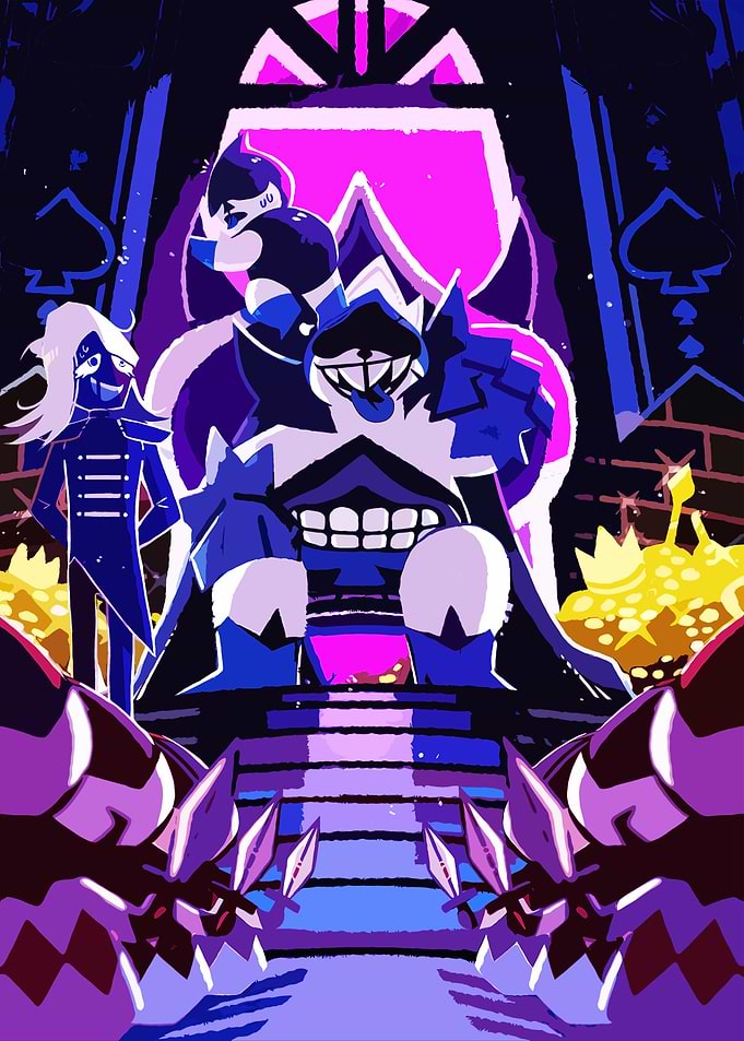 Deltarune King and Lancer Throne Room