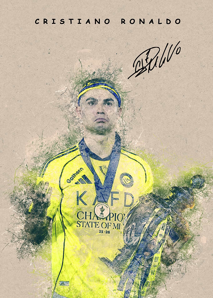 Cristiano Ronaldo Champion Art