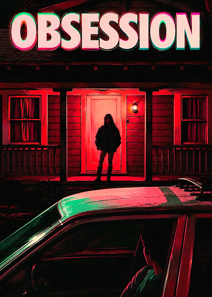 Obsession Neon Thriller Poster