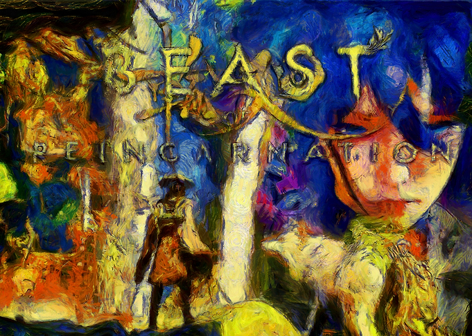 Beast Reincarnation Fantasy Art Poster