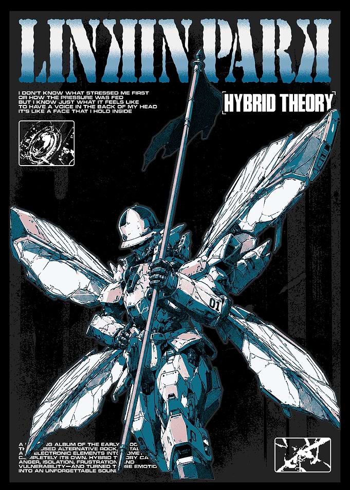 Linkin Park Hybrid Theory Mecha Poster