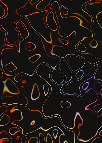 Abstract Liquid Flow Dark Background