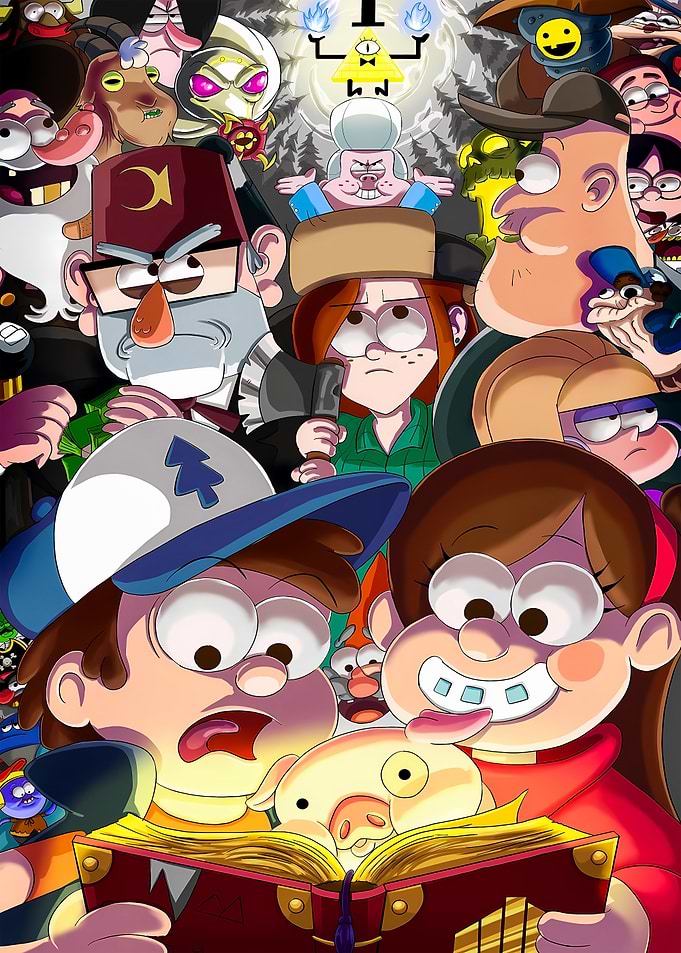 Gravity Falls Character Ensemble Poster