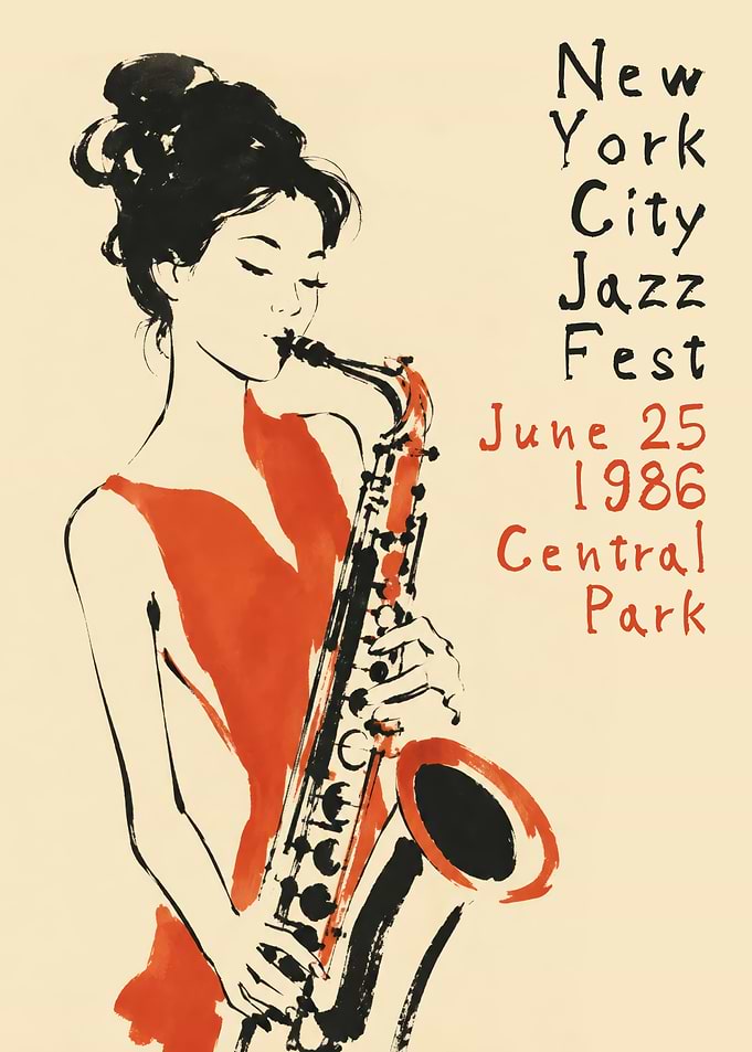 Vintage New York Jazz Festival Poster