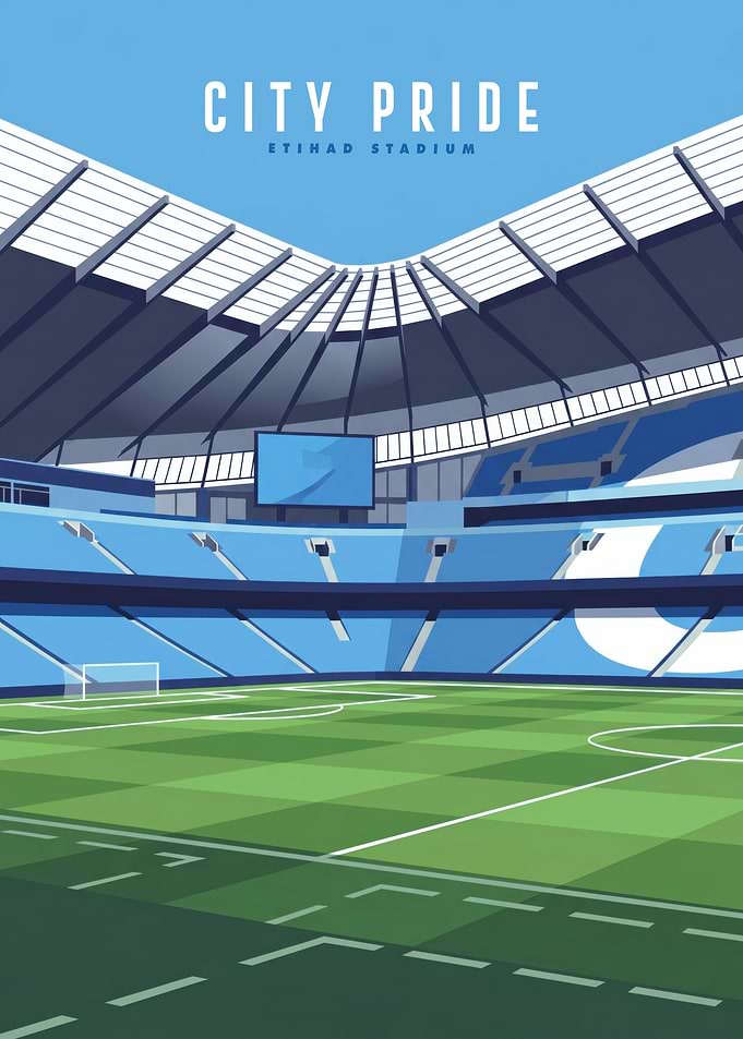 Etihad Stadium City Pride Poster