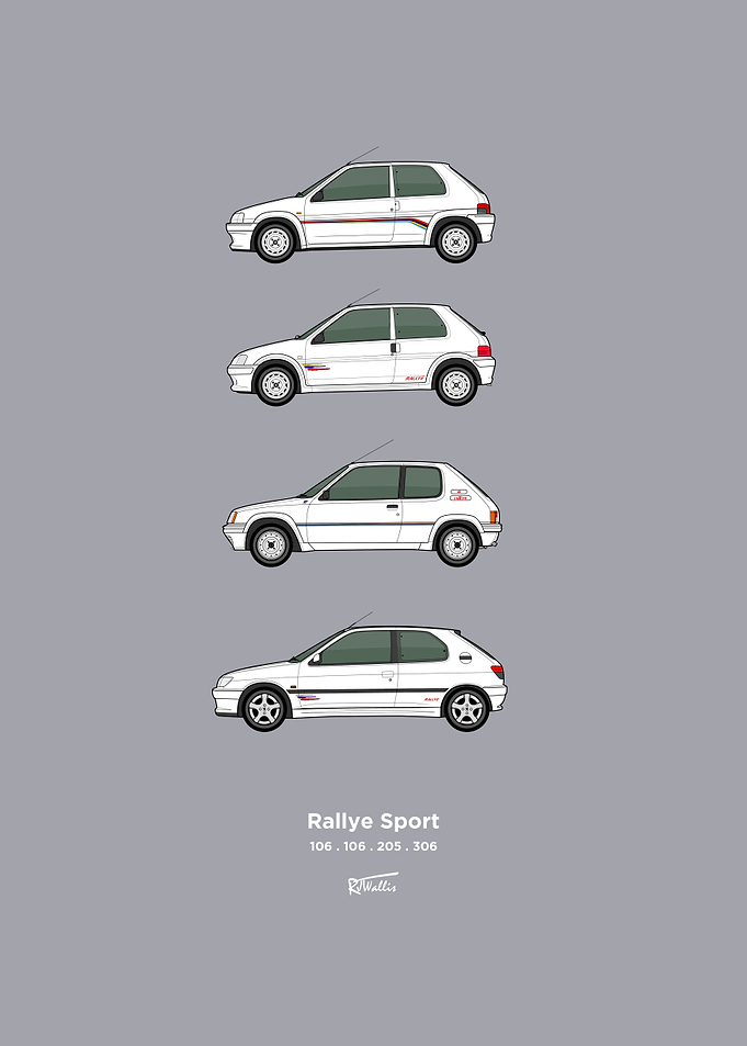 Rallye Sport Car Collection Poster