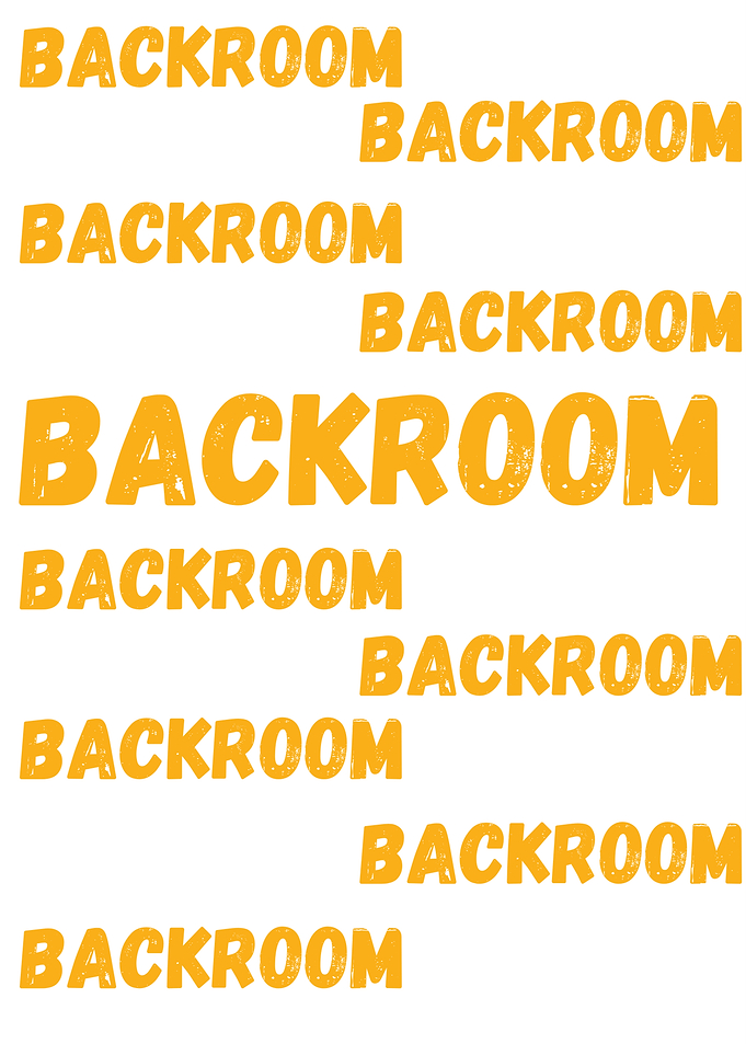 Backrooms Text Pattern Design
