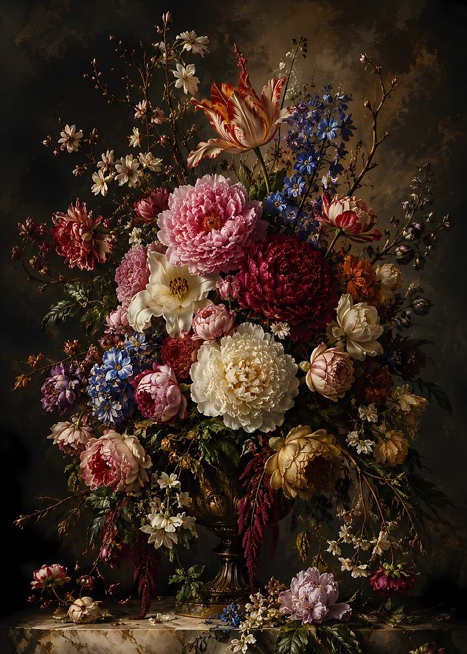 Dutch Master Style Floral Still Life