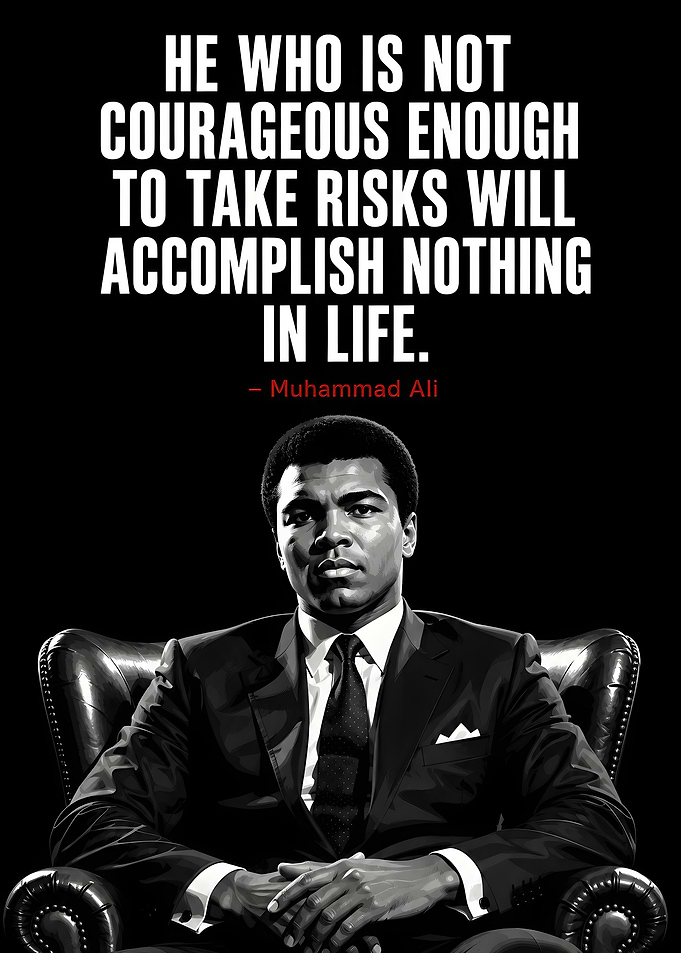 Muhammad Ali Inspirational Quote Poster