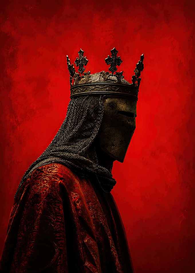 King in Medieval Armor