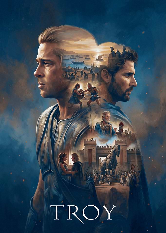 Troy Movie Poster Art