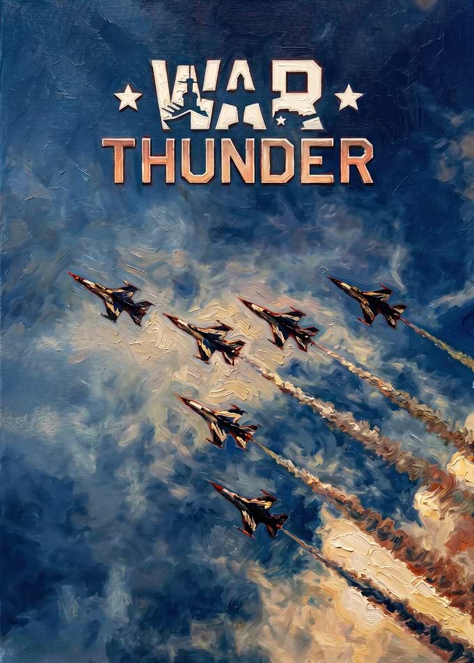 War Thunder Fighter Jet Formation Painting