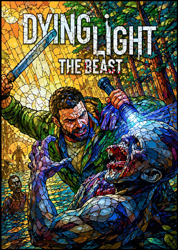 Dying Light: The Beast Stained Glass Art