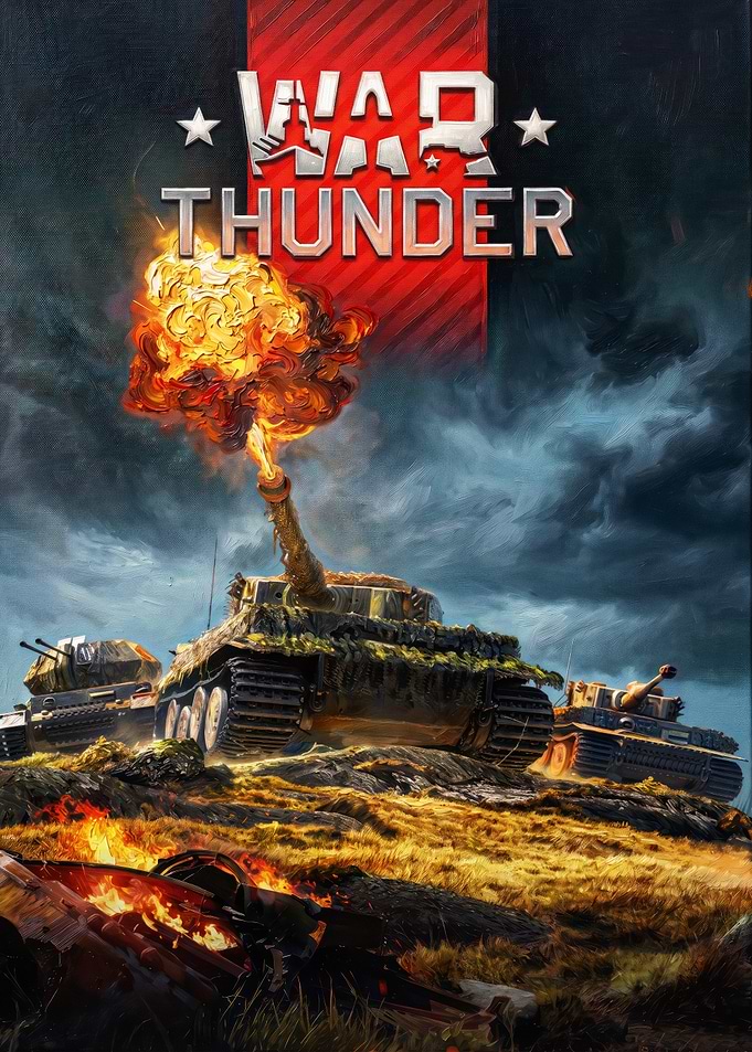War Thunder Tank Battle Poster