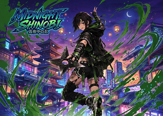 Midnight Shinobi Anime Character Art