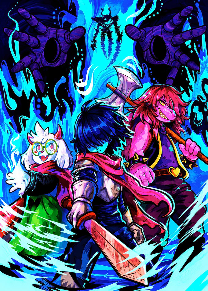 Deltarune Heroes Battle Ready Illustration