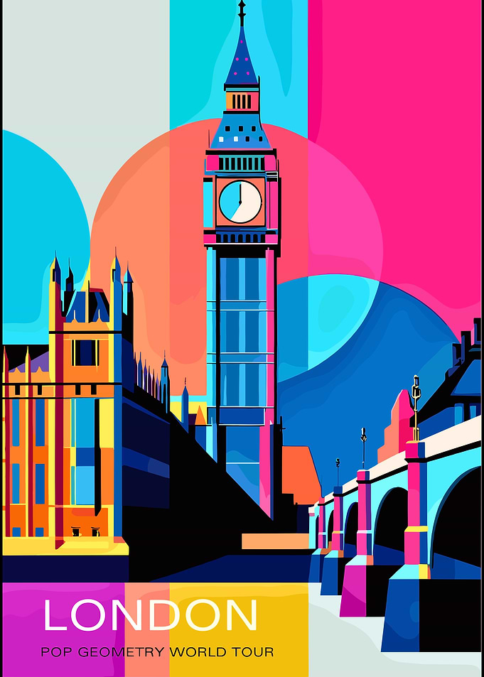 Pop Art London Big Ben Poster