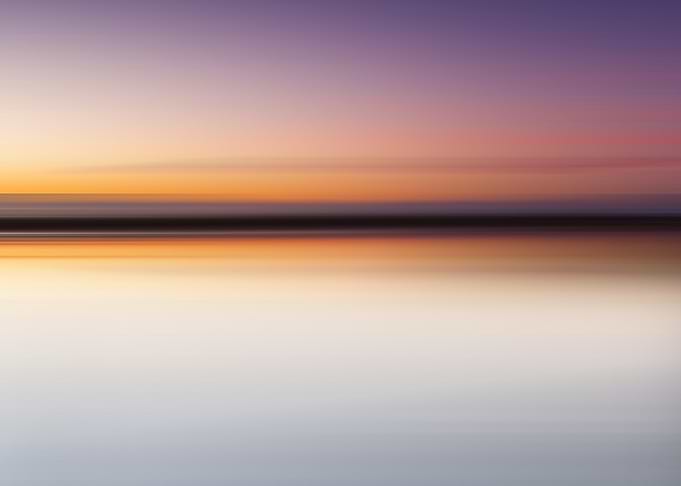 Abstract Minimalist Sunset Horizon