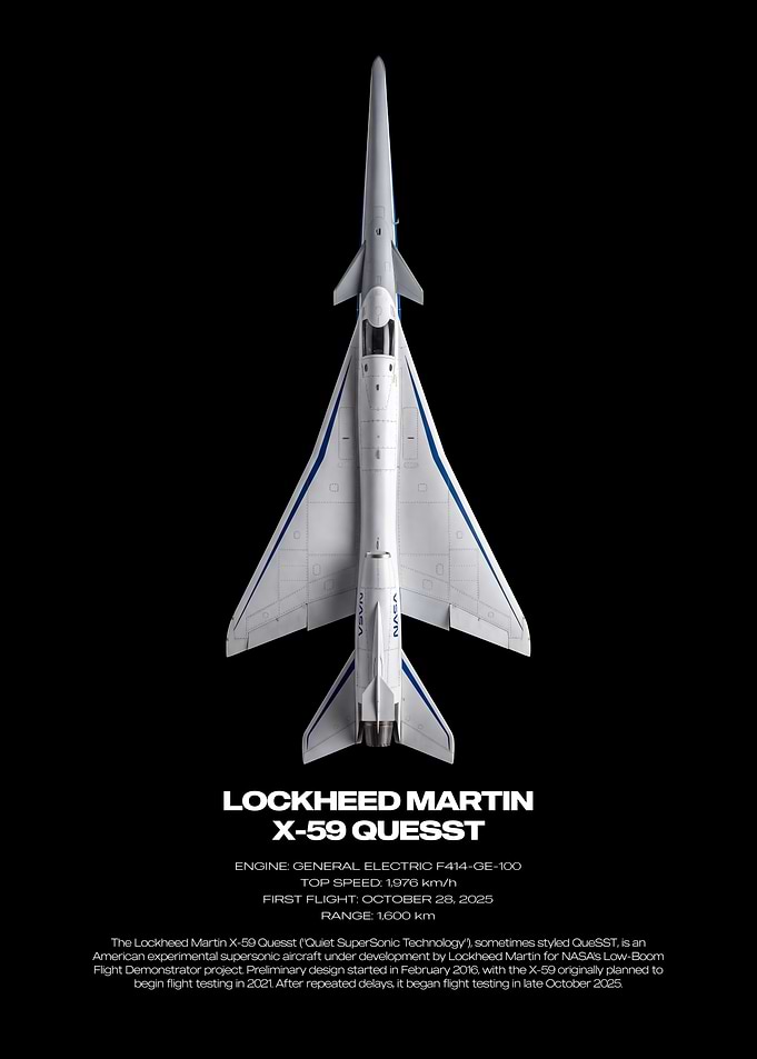 Lockheed Martin X-59 QueSST Poster