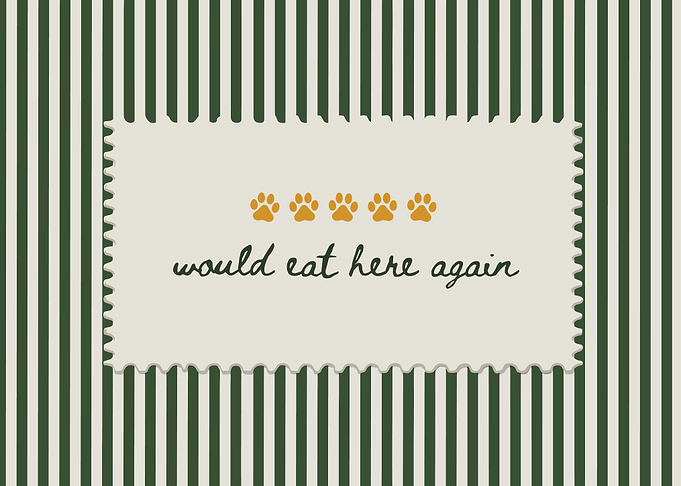 Would Eat Here Again Pet Wall Art