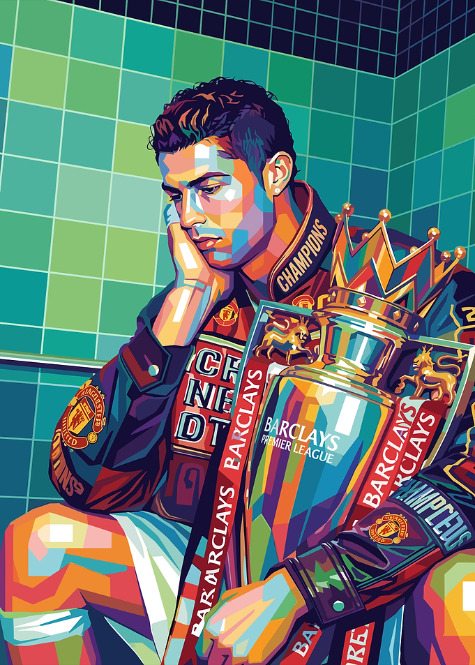 Cristiano Ronaldo Pop Art Portrait