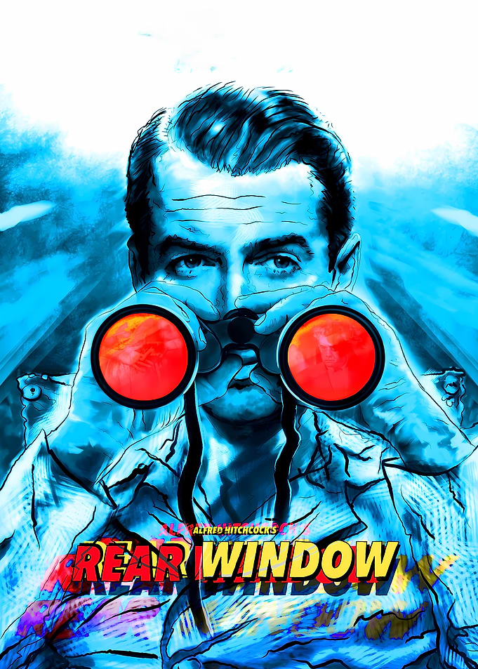Rear Window Movie Poster Art
