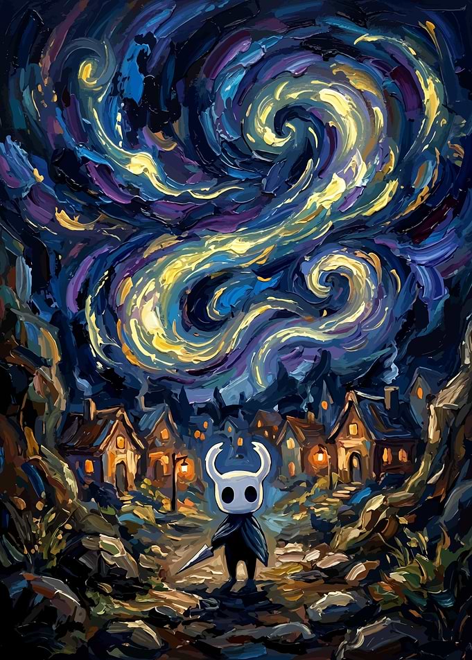 Hollow Knight Starry Night Mashup