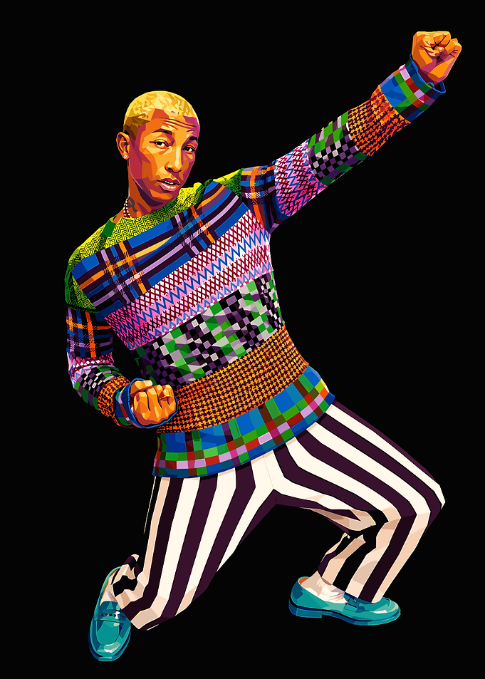 Pharrell Williams Pop Art Portrait