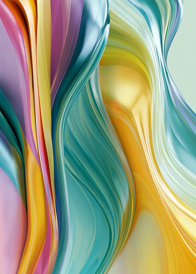 Abstract Fluid Colorful Waves
