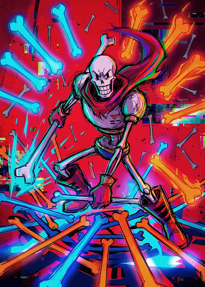 Papyrus Undertale Battle Fan Art