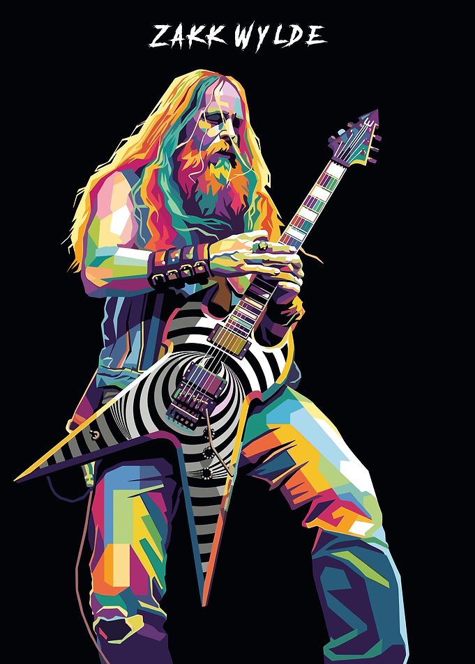Zakk Wylde Pop Art Portrait